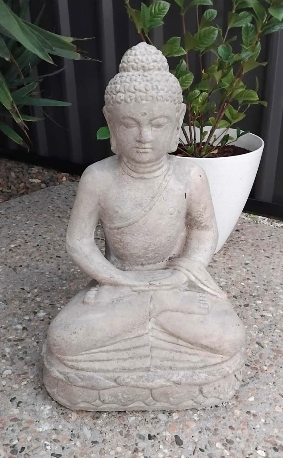 Sitting Buddha Grey 50cm