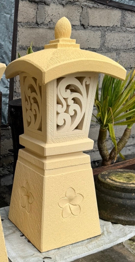 Cream Lamp & Stand