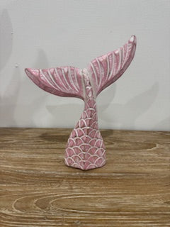 Hand Crafted Whale Tails Set of 3 - Pink