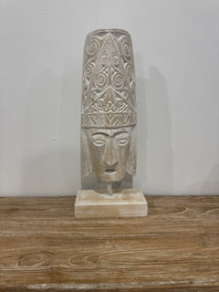 Hand Crafted Primitive Mask - Natural