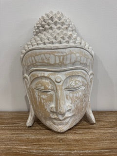 Hanging Timber Budha Mask Natural
