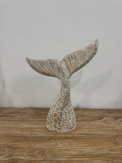 Hand Crafted Whale Tails Set of 3 - Natural