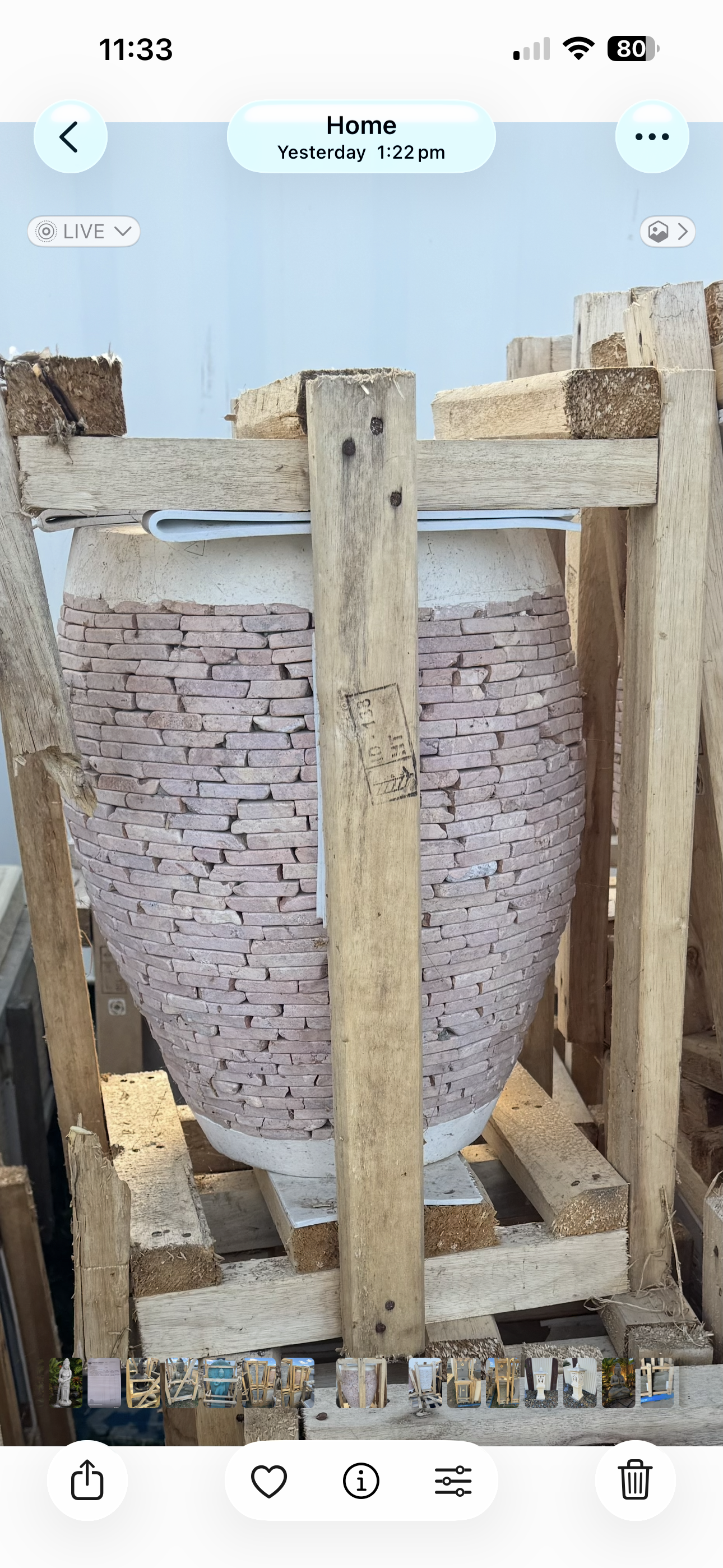 Medium Stack stone Round Pot 40cm