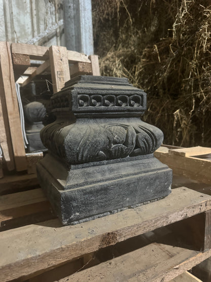 Traditional Balinese Umbrella Stand Grey
