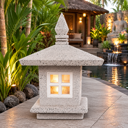 Grey Bali Lamp