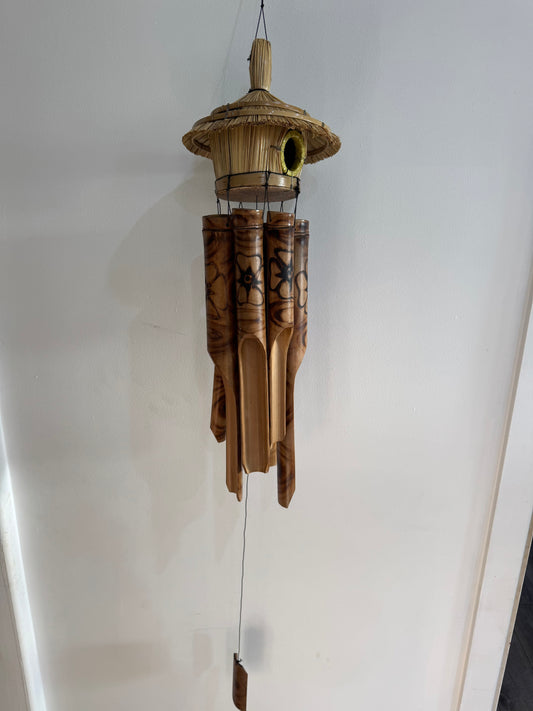 Windchime Bamboo Bird house Flowers