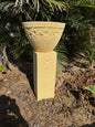 Frangipani Stand & Cream Bowl 110cm Tall