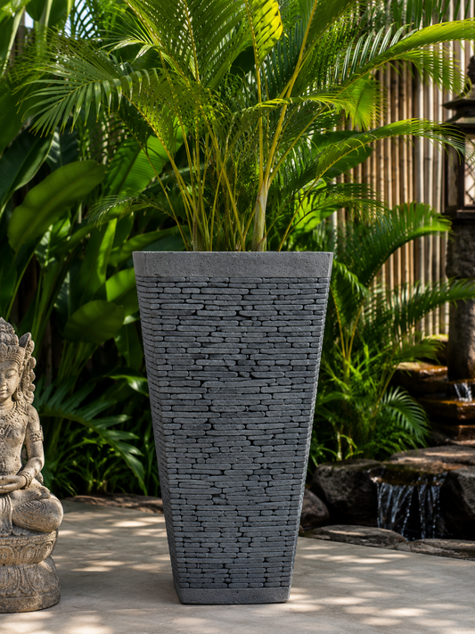 Medium Stack stone Square Grey Pot 50cm