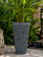 Medium Stack stone Square Grey Pot 50cm