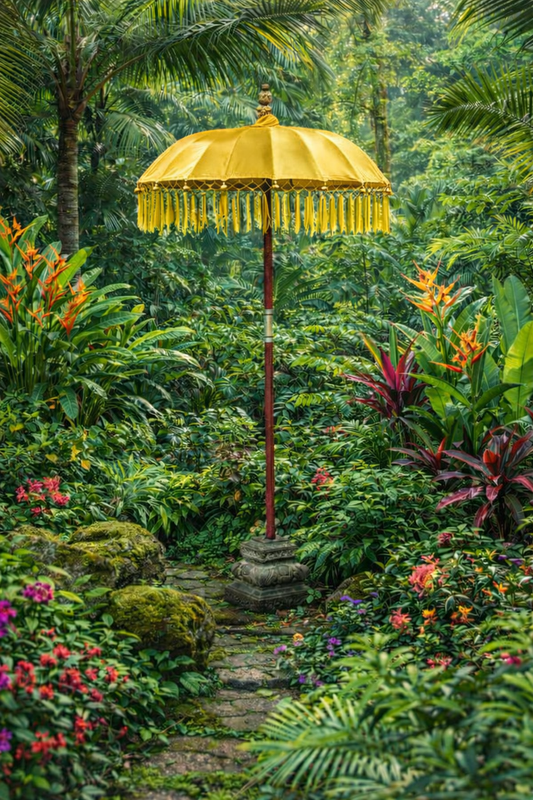 Balinese 1 meter umbrella - Gold