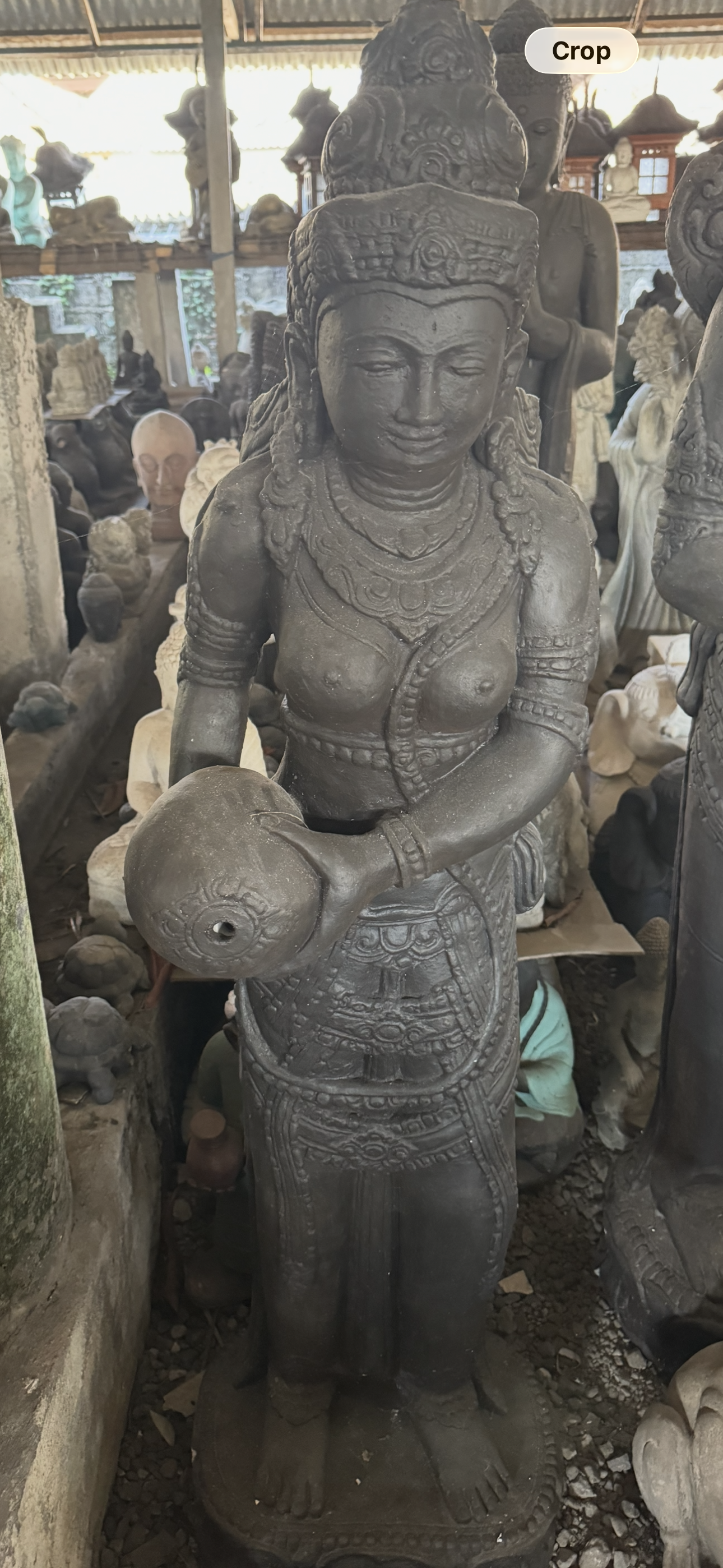 Lady Tara 1.2 meter Dark Brown Statue