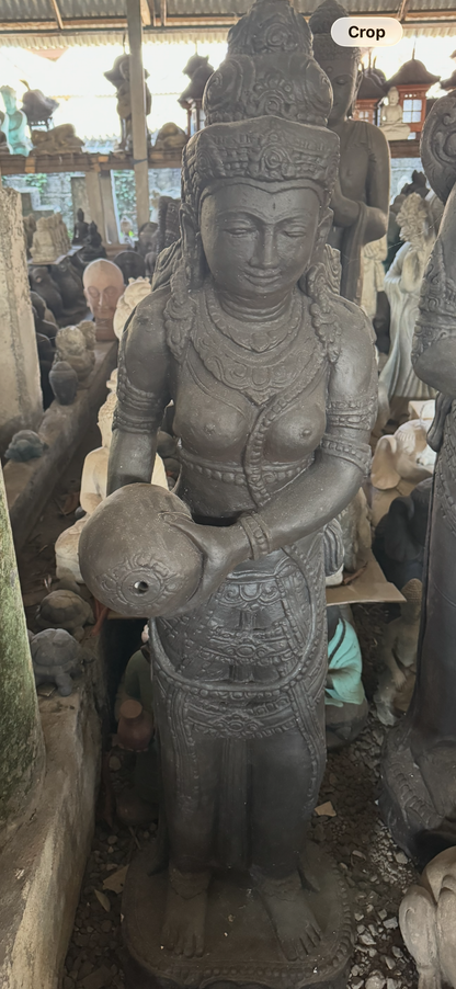 Lady Tara 1.2 meter Dark Brown Statue