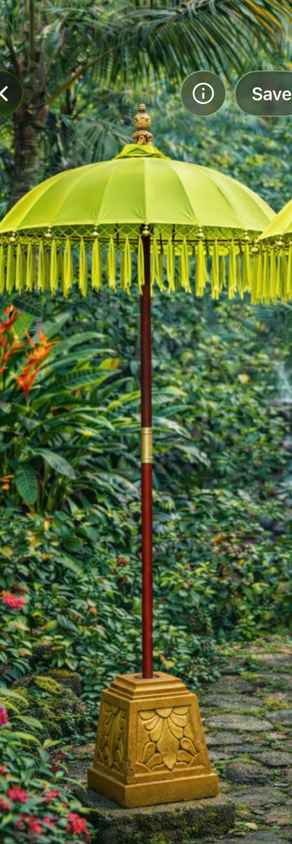 Golden Balinese Umbrella Stand