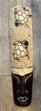 Gorgeous Hanging Timber Hand Carved Painted Face Mask