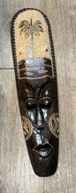 Gorgeous Hanging Timber Hand Carved Painted Face Mask