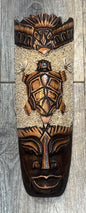 Gorgeous Hanging Timber Hand Carved Painted Face Mask