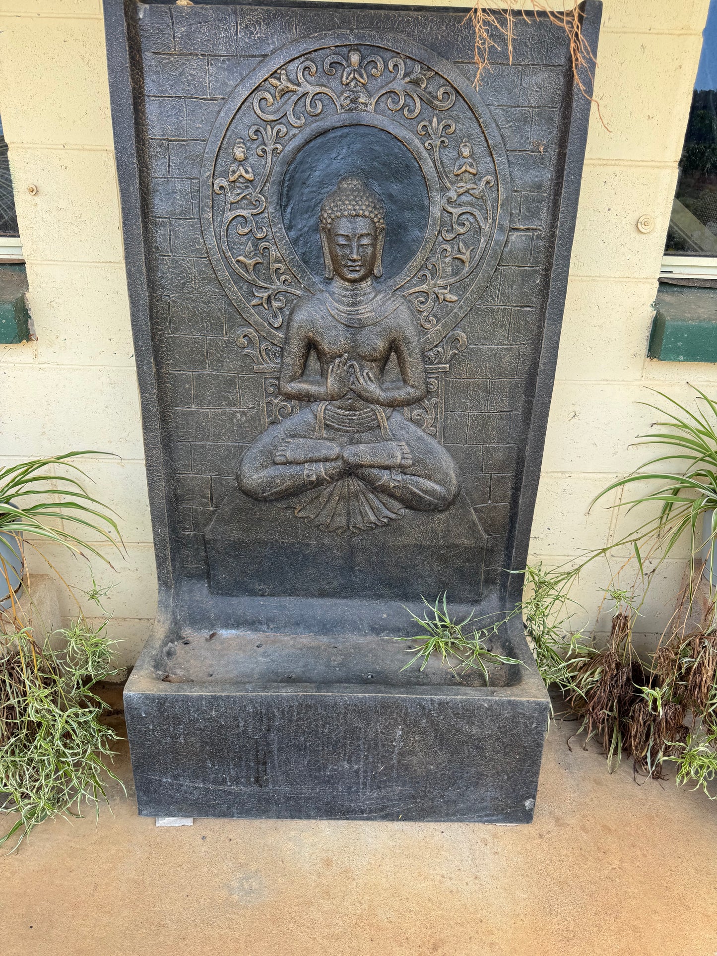 Sitting Buddha Fiber Glass Water Feature