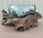 Hand Blown Glass Bowls with Driftwood - Large
