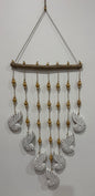 Hanging Shells and Driftwood & Bali Beads - White