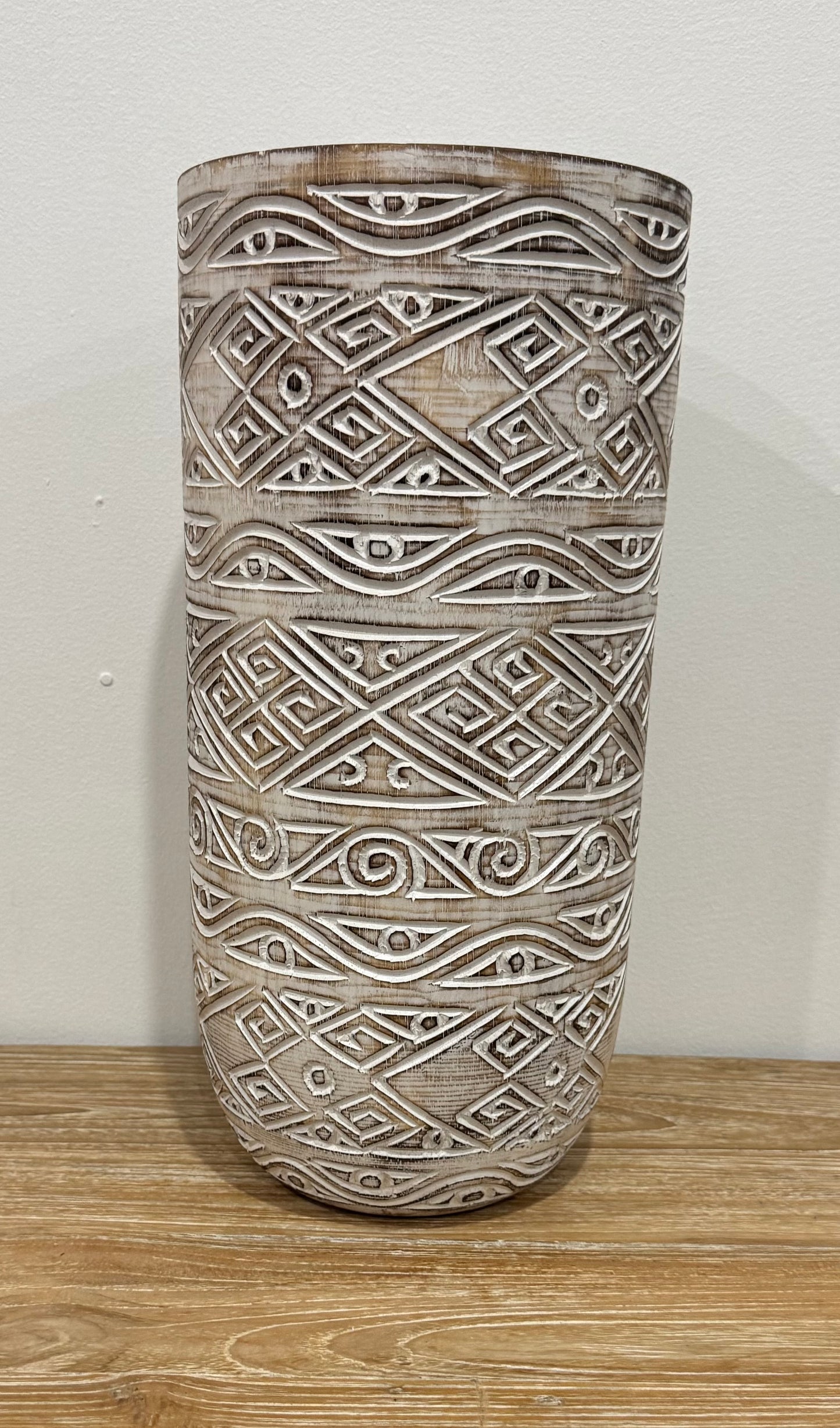 Whitewash Timber Pots Set of 3