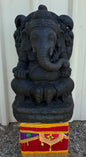 45cm Ganesh Elephant Dark Brown