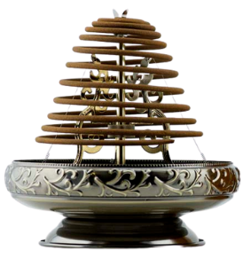 Balinese Incense Coil Holder for coil incense - Bronze