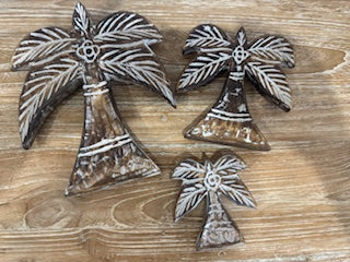Hanging Timber Palm Trees - Brown