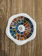 Round Mosaic incense sticks holder